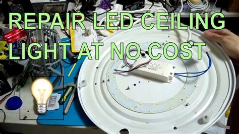 How To Repair An Led Ceiling Lamp Module Youtube