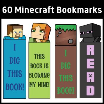 Printable Minecraft Bookmark Set By The Classy Classroom Vip Tpt