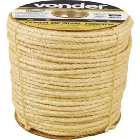 Corda De Sisal Natural Vonder Dutra Borrachas Pl Sticos