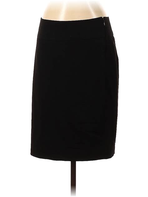 The Limited Solid Black Casual Skirt Size 4 90 Off Thredup