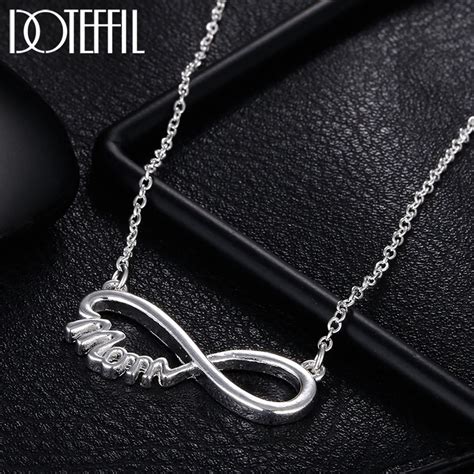 Doteffil Collar Con Colgante De Mam Para Mujer De Plata De Ley