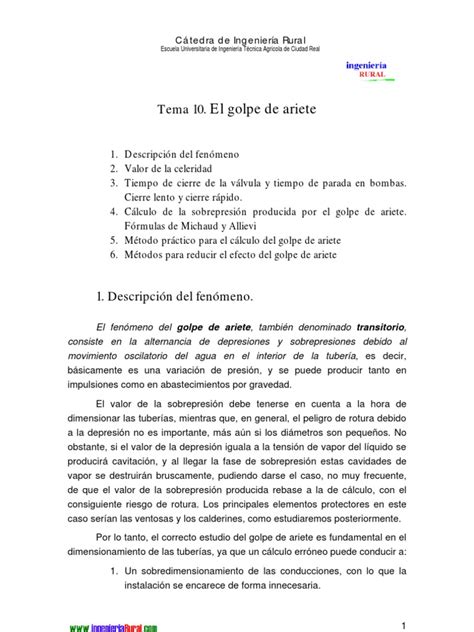 Pdf Celeridad De Onda De Presion Dokumen Tips