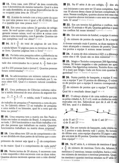 Problema Matemática 7 Ano