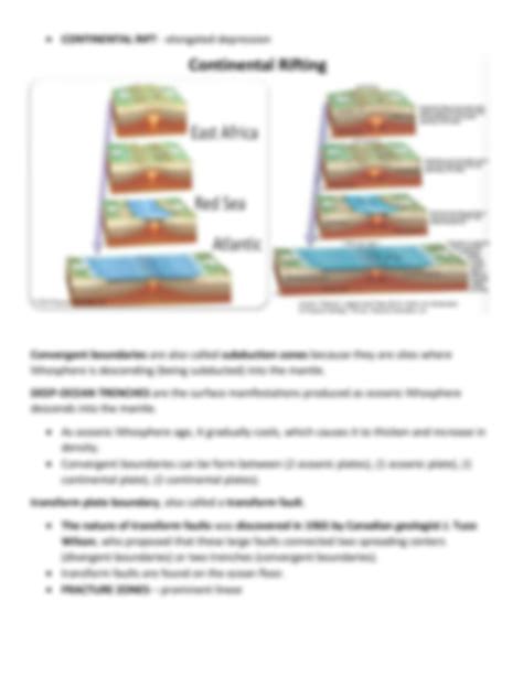 Solution The Continental Drift Theory And Tectonic Plates Studypool