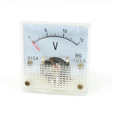 Dc Voltmeter 91c4 Dc 0 15v 5v 10v 3v 20v 30v 50v 100v 150v 250v Analog Voltage Panel Meter