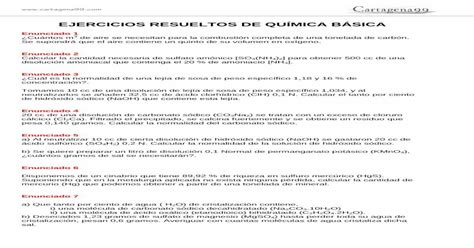 Ejerciciosresueltosdequimicabasica Pdf Document