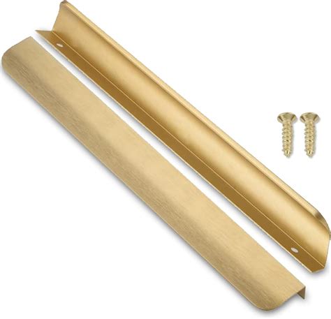 SYZOW 6 Stück 300mm Gold Möbelgriffe Schrankgriffe Aluminium Modernes