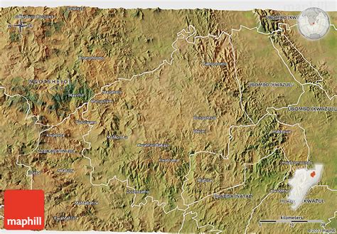 Satellite 3D Map of NONGOMA (O)