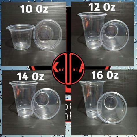 Jual Pcs Gelas Plastik Cup Pcs Tutup Cembung Domelid Shopee