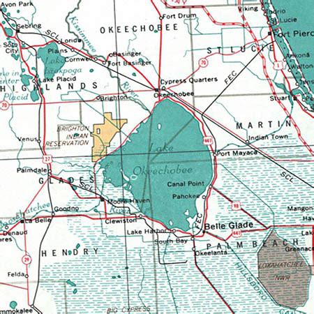 Okeechobee County Map