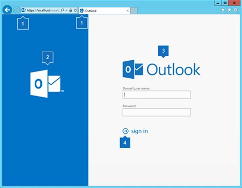 Настройка Outlook в Интернете входа, выбора языка и страниц ошибок в ...