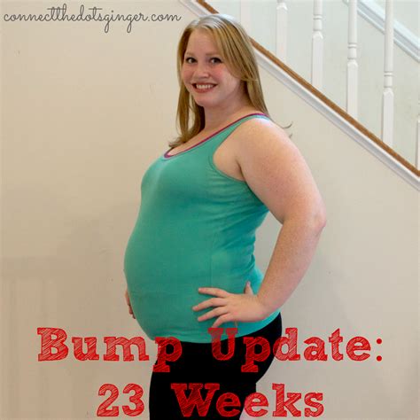 Connect The Dots Ginger Becky Allen Bump Update 23 Weeks