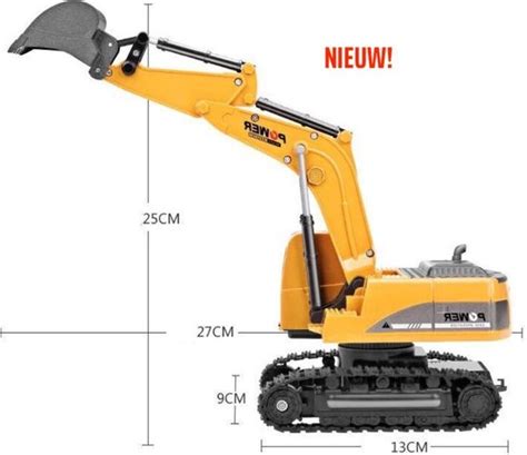 Bestuurbare Kraan Bestuurbare Graafmachine Kraan Speelgoedkraan