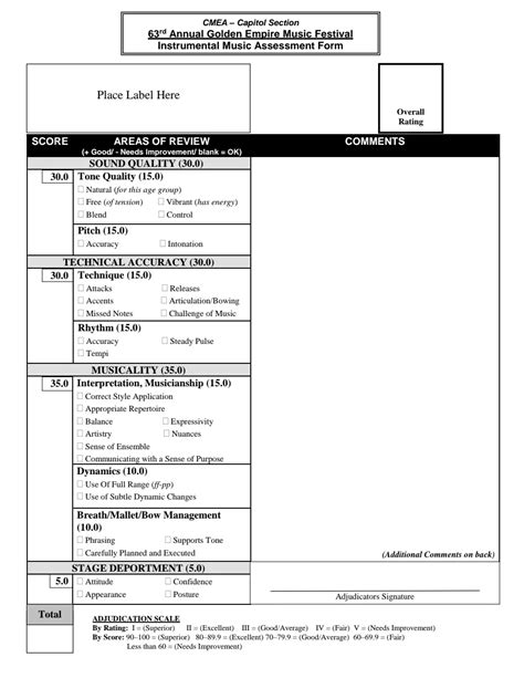 Band Orchestra Judging Form Pdf Google Drive