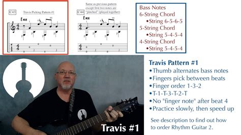 6 Easy Travis Picking Patterns Guitar Lesson Youtube