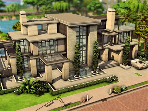 Plumbobkingdom S Modern Luxe Mansion Sims 4 Penthouse Sims 4 Modern