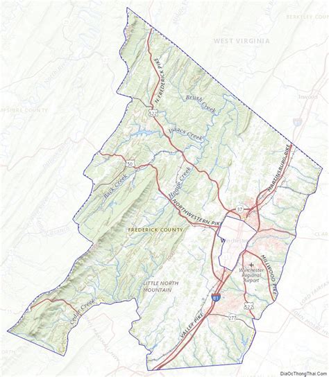 Map Of Frederick County Virginia Địa Ốc Thông Thái