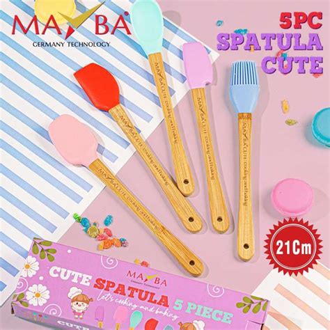 Jual Mayba Set Sutil Spatula Set 5 Pcs Cute Mayba Bpa Free Alat Masak