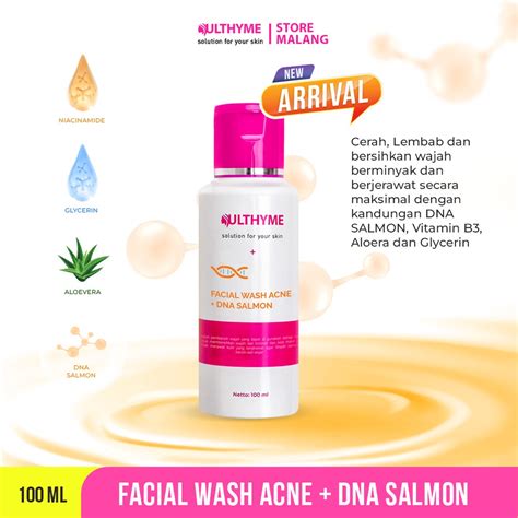 Jual Ulthyme Facial Wash Acne DNA Salmon Perawatan Kulit Wajah