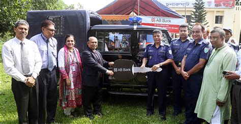 AB Bank Limited donated a vehicle to Bangladesh Police, Chunarughat ...