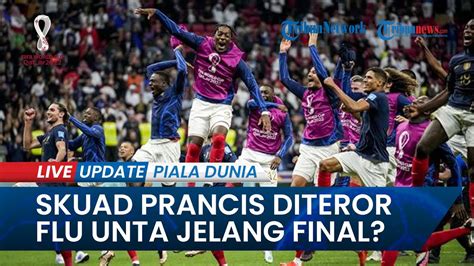 Jelang Final Piala Dunia Timnas Prancis Diteror Virus Flu Satu Pemain