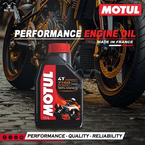 Motul 7100 20W 50 4T API SN Fully Synthetic Ester Engine Oil