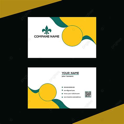 Yellow Business Card Design Template Download On Pngtree