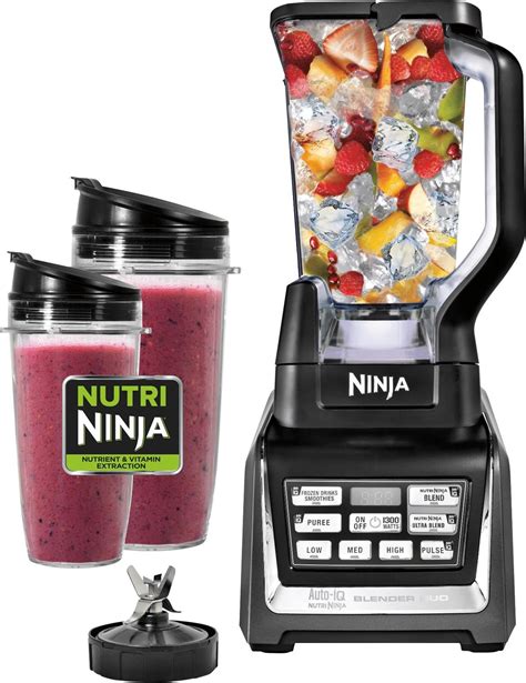 Best Buy Nutri Ninja Oz Blender Duo With Auto Iq Black Silver Bl