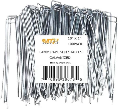 Amazon 100 Pack 10 Inch 11GA 0 12inch Landscape Staples Garden