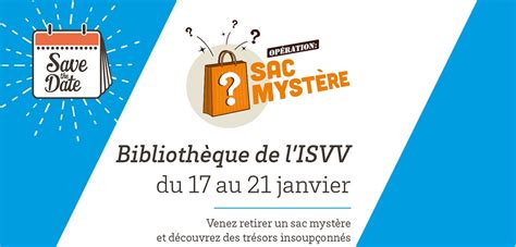 ISVV Opération Sac Mystère