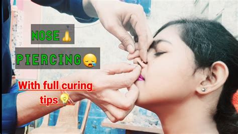 Nose Piercing In India With Full Tips My Nose Piercing Youtube