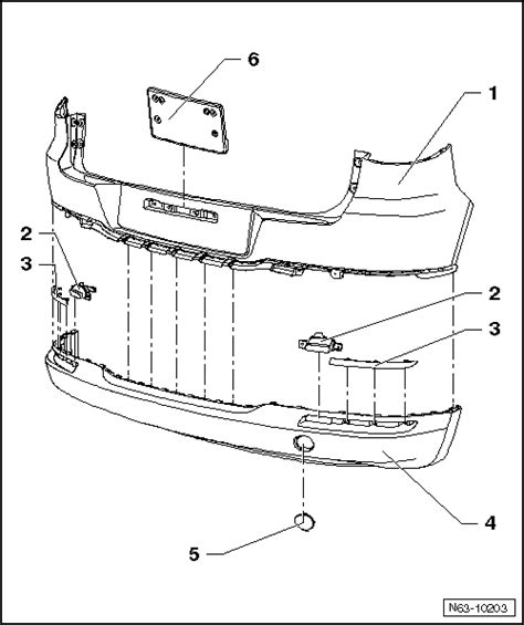 Volkswagen Tiguan Service And Repair Manual Rear Bumper Cover Bumpers