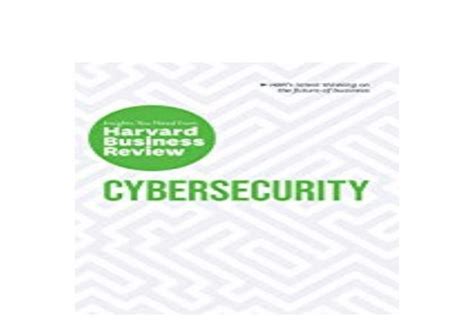 Bookaudiobook Library Cybersecurity The Insights You Need From Harvard Business Review Hbr