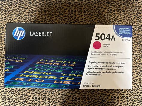 New Hp 504a Megenta Laserjet Toner Cartridge Ce253a Ebay