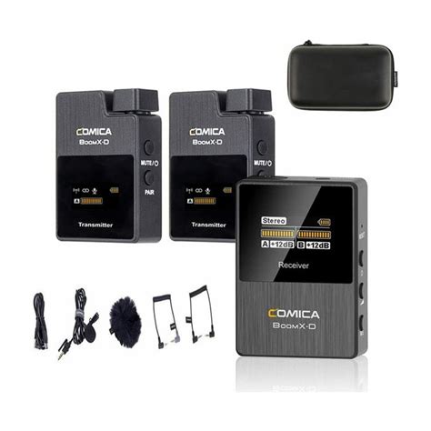 Comica BoomX D2 2 4G Digital 1 Trigger 2 Wireless Microphone