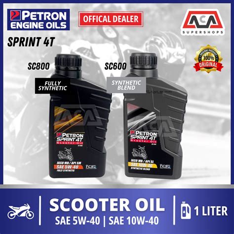 PETRON SPRINT 4T SCOOTER OIL SYNTHETIC 5W40 10W40 SC60 SC80 LITER