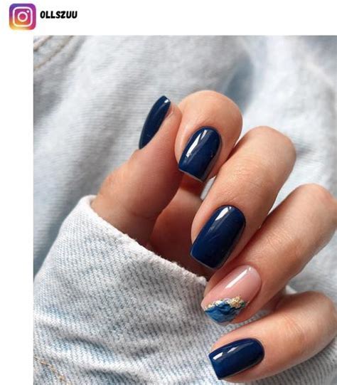 50 Navy Blue Nail Ideas For 2024 Nerd About Town