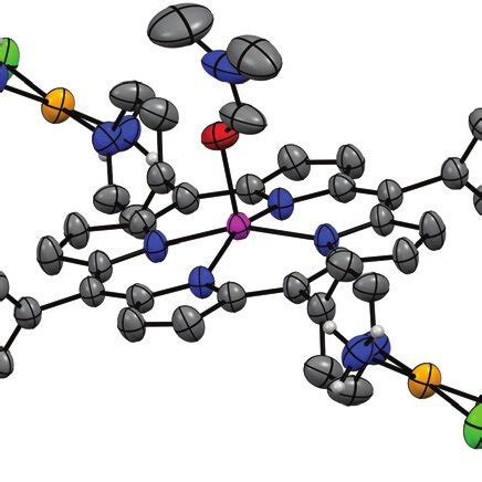 Ellipsoidal Plot Of The Crystal Structure Of Trans Ptcl Nh