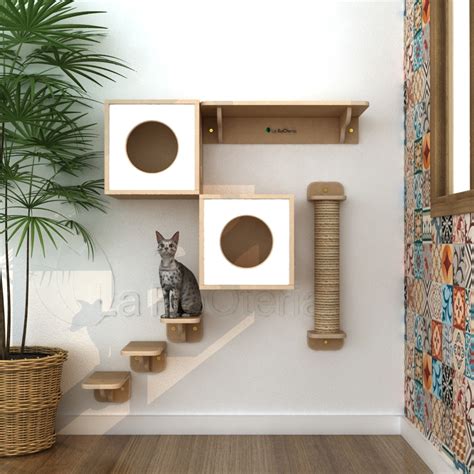 Siam S Playground Para Gatos Itens Linha Eco Branco