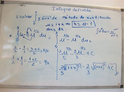 Ejercicio De Integral Definida I Parte Resolviendo Primeramente La