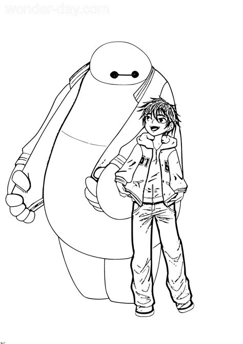 Dibujos De Big Hero 6 Para Colorear Wonder Day — Dibujos Para