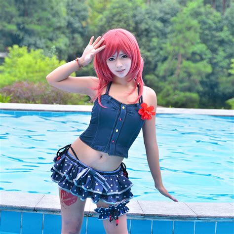 Lovelive Love Live Cosplay Maki Nishikino Swimsuit Hot Hot Sex