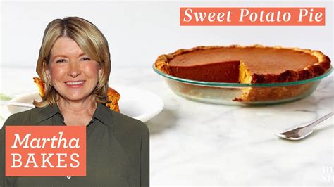 Martha Stewarts Southern Sweet Potato Pie Martha Bakes Recipes Youtube