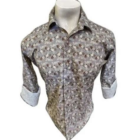 Rayaan Mens Printed Cotton Shirt At Rs 350 Men Printed Cotton Shirt