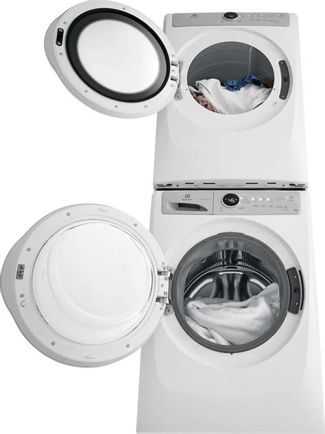 Electrolux Exwadreiw3173 Stacked Washer And Dryer Set With Front Load Washer And Electric Dryer In