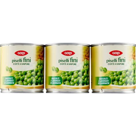 Piselli Fine Cotti A Vapore COOP 3 X 150 G Coop Shop