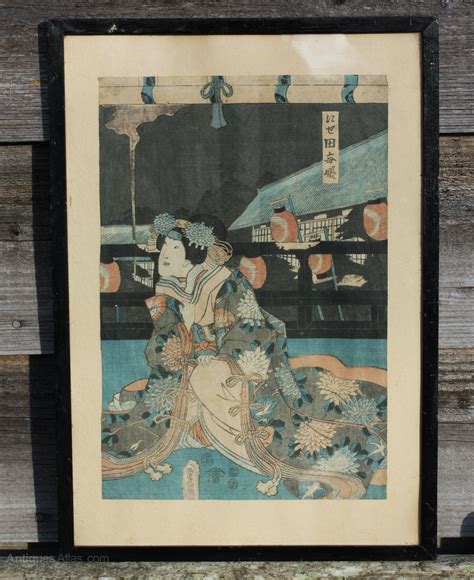 Antiques Atlas Original Japanese Woodblock Print By Kunisada C