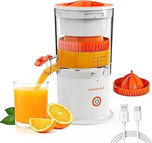 Easehold Citrus Juicer Portable Electric Lemon Squeezer Rechargeable