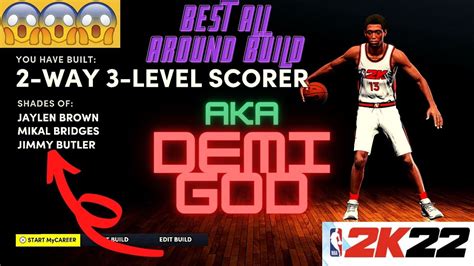 BEST ALL AROUND BUILD IN NBA 2K22 NEXT GEN 90 BADGES YouTube