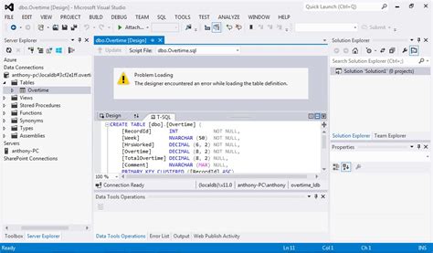 Asp Net Problem Viewing Table In Localdb In Visual Daniweb